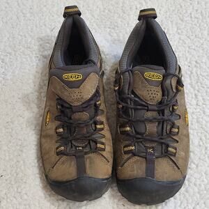 Keen  Targhee II Low Brown Leather WP Casual Shoes Mens Size 8 EU 40.5